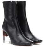 Neous Hea Leather Ankle Boots