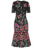 Peter Pilotto Floral Stretch-cotton Midi Dress