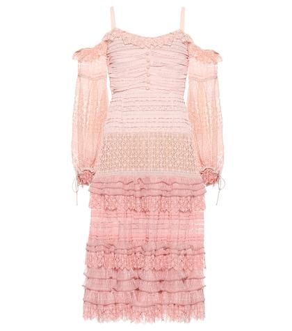 Jonathan Simkhai Off-the Shoulder Lace Midi Dress