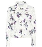 Max Mara Floral-print Denim Jacket