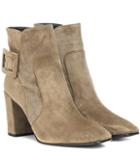 Prada Polly Suede Ankle Boots
