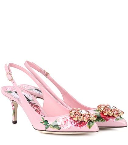 Mansur Gavriel Bellucci Leather Slingback Pumps