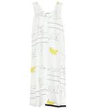 Jil Sander Printed Silk Midi Dress