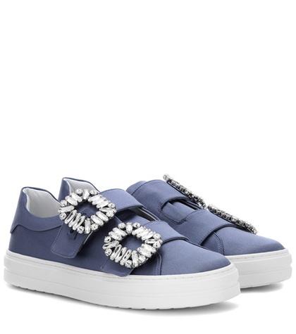 Roger Vivier Sneaky Viv' Satin Sneakers