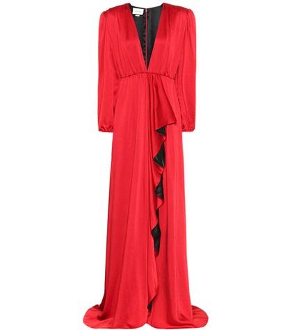 Bottega Veneta Hammered Satin Gown