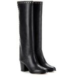 Prada Monroe 65 Embellished Leather Knee-high Boots
