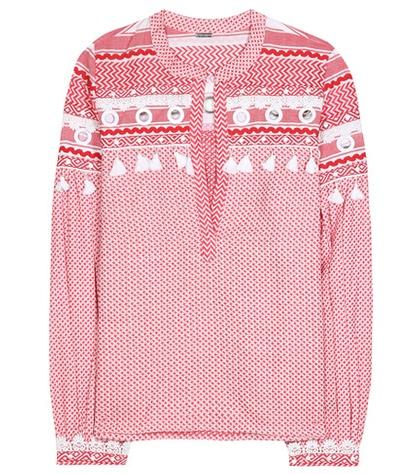 Dodo Bar Or Embellished Cotton Top