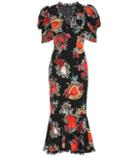 Dolce & Gabbana Printed Silk-blend Crêpe Midi Dress