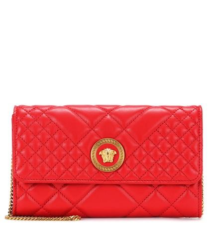 Versace Medusa Icon Leather Shoulder Bag