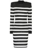 Balmain Sequined Striped Dress