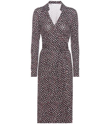 Diane Von Furstenberg Cybil Printed Silk Jersey Wrap Dress