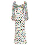 Rixo Gio Silk-blend Satin Dress
