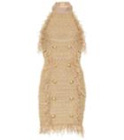 Balmain Silk-blend Tweed Minidress