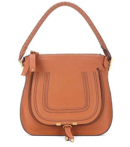 Chlo Marcie Medium Hobo Leather Shoulder Bag