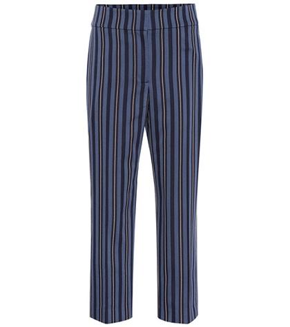 Burberry Striped Wool-blend Pants