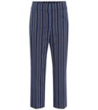 Burberry Striped Wool-blend Pants