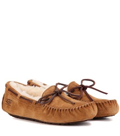 Ugg Dakota Shearling-lined Suede Moccasins