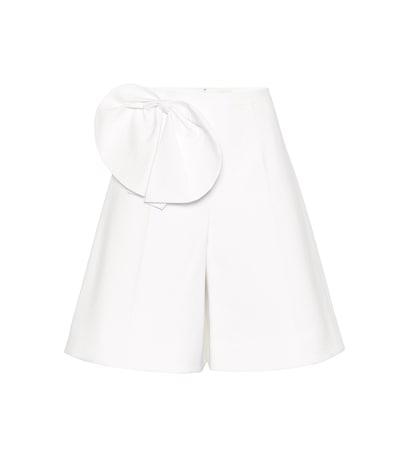 Delpozo High-rise Cotton-blend Shorts
