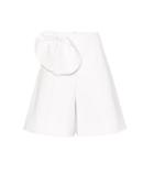 Delpozo High-rise Cotton-blend Shorts