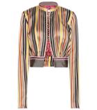 Dolce & Gabbana Cotton And Silk Cropped Jacket