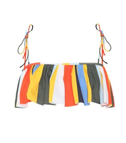 Tory Burch Striped Bikini Top