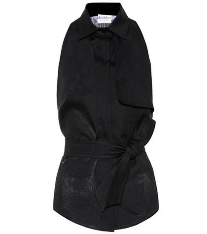 Max Mara Costone Linen Top