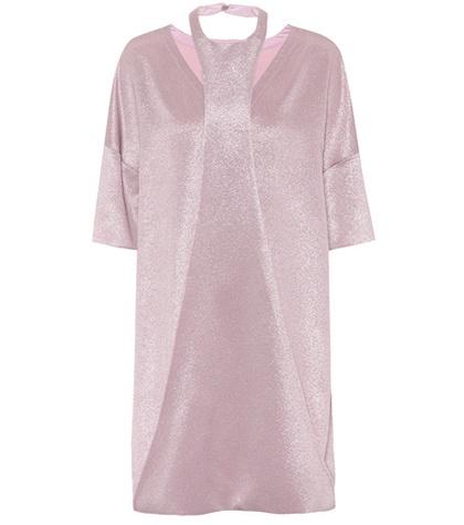 Valentino Metallic Crêpe Minidress