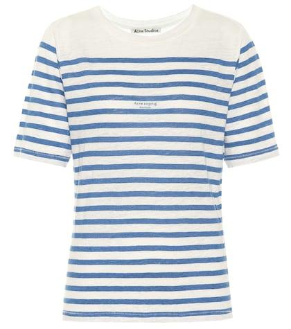 Acne Studios Megalin Striped Linen T-shirt