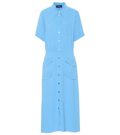 Rochas Crêpe Shirt Dress