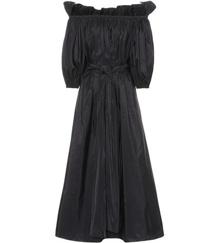 Stella Mccartney Off-the-shoulder Taffeta Dress