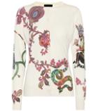 Etro Printed Silk And Cashmere Sweater