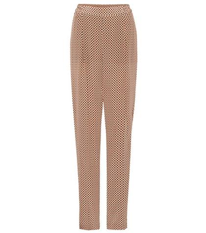 Stella Mccartney Cicely Printed Silk Trousers