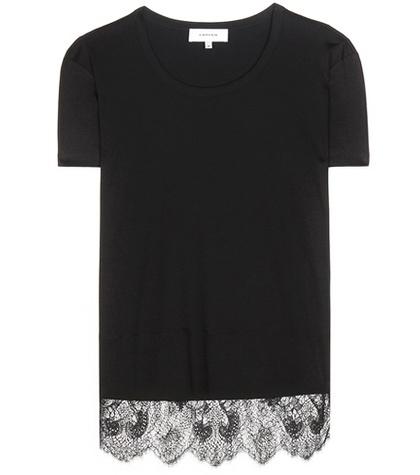 Carven Lace-trimmed T-shirt