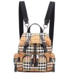 Burberry The Small Rucksack Checked Backpack