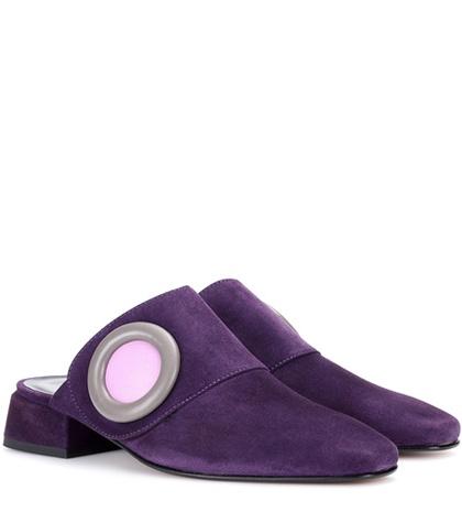 The Row Yeuxlet Suede Mules