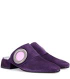 The Row Yeuxlet Suede Mules