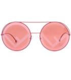 Fendi Run Away Oversized Round Sunglasses