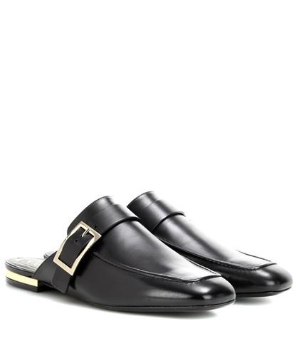 Roger Vivier Leather Slippers