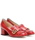 Gucci Leather Loafer Pumps