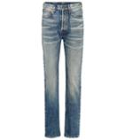 Fendi Embroidered Straight-leg Jeans