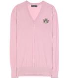Victoria Beckham Embellished Cashmere Sweater