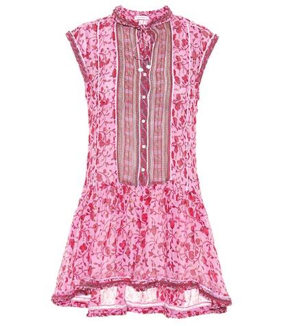 Brunello Cucinelli Honey Printed Cotton Minidress