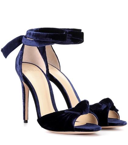 Alexandre Birman Jessica Velvet Sandals