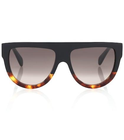 Red (v) Aviator Acetate Sunglasses