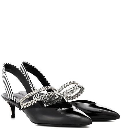 Burberry Kitty Leather Slingback Pumps