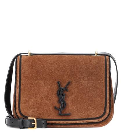 Saint Laurent Small Spontini Suede Shoulder Bag