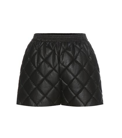 Stella Mccartney Cesira Quilted Faux Leather Shorts