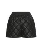 Stella Mccartney Cesira Quilted Faux Leather Shorts
