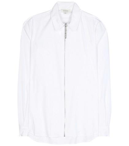 Isa Arfen Classic Blouse With Embellished Zipper