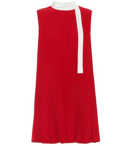 Redvalentino Pleated Crêpe Minidress